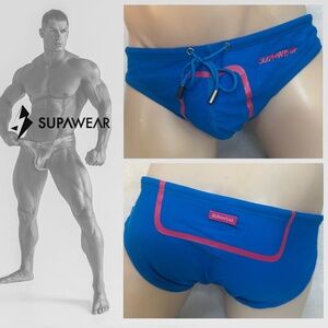 Supawear Lorries Pouch Swim Briefs Large 32-38" waist Gently worn